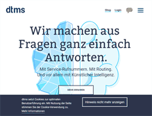 Tablet Screenshot of dtms.de